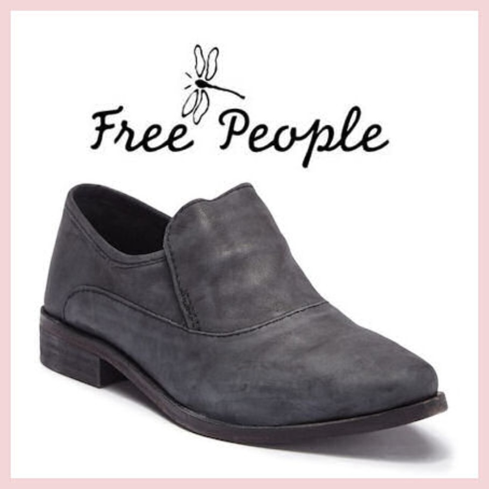 SALE NWT Free People Gray Leather Boot Shoe 8 & 10